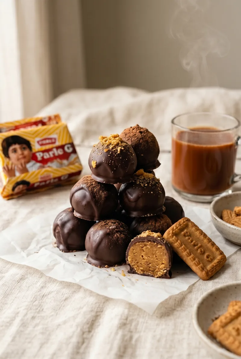 Parle G Chocolate Truffles (Easy No-Bake Indian Fusion Treat)