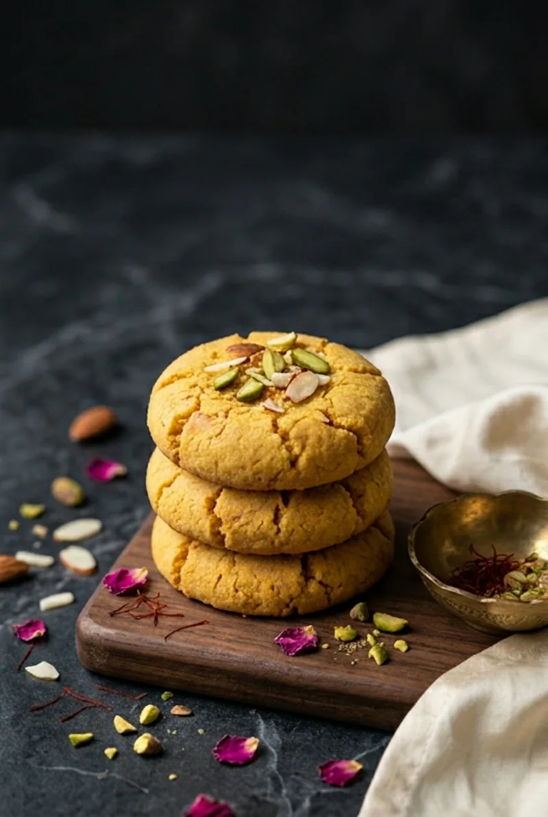 Rajbhog Nankhatai Recipe (Oven + No-Oven Kadai Method)