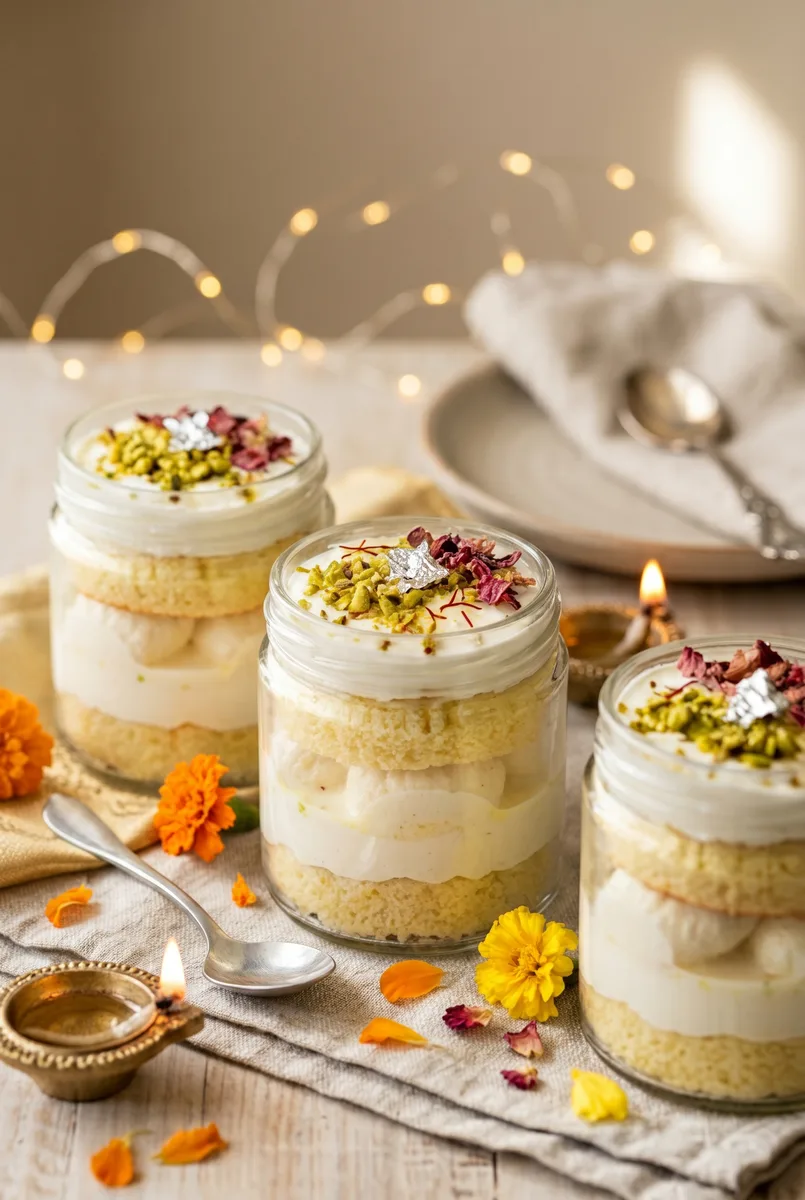 Rasmalai Cake Jars (Eggless)
