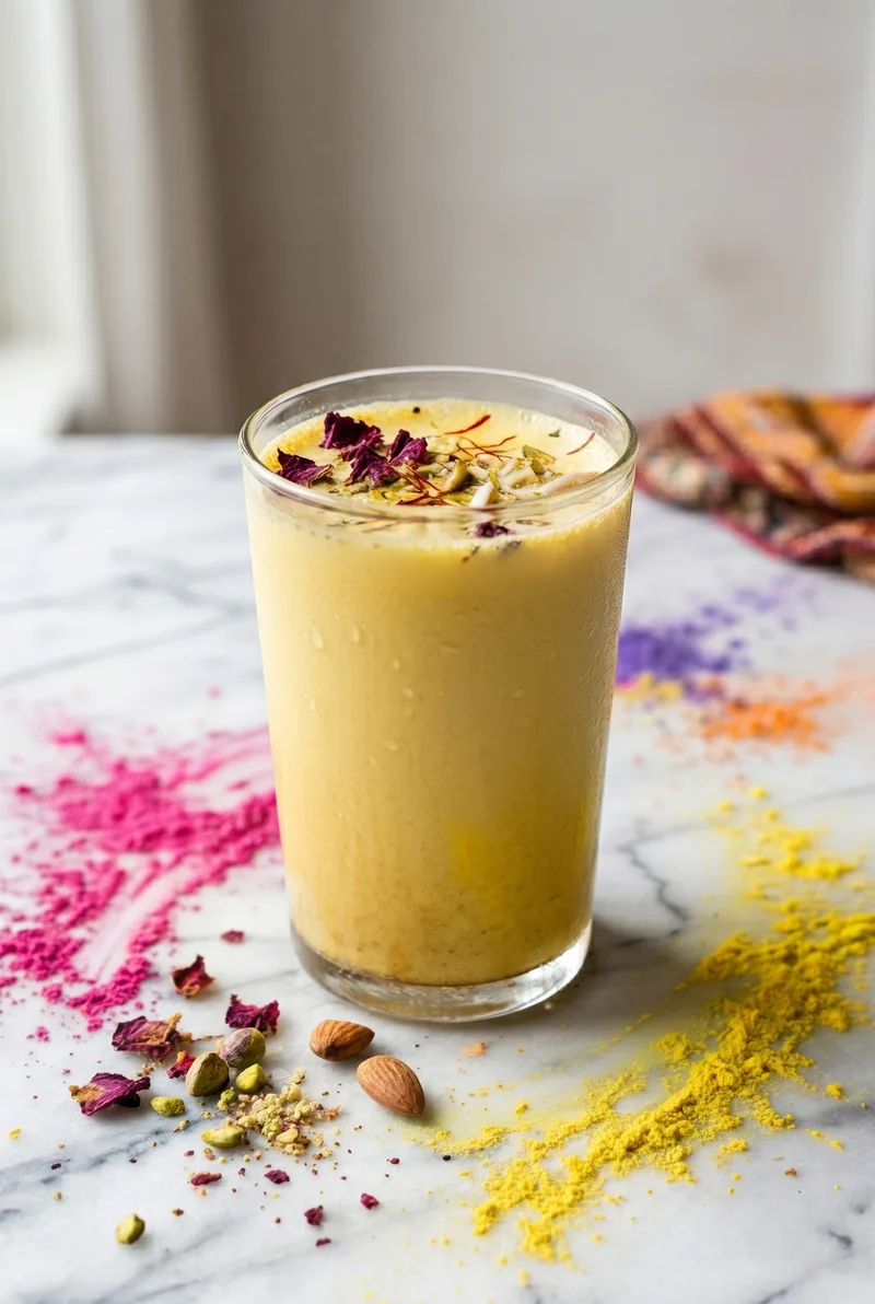 Thandai Recipe (Authentic Holi Drink with Make-Ahead Syrup)