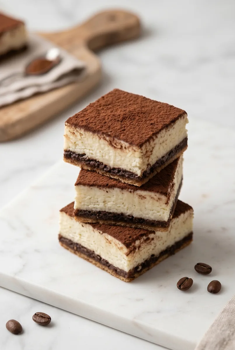 Tiramisu Barfi (Eggless Indian Fusion Dessert)