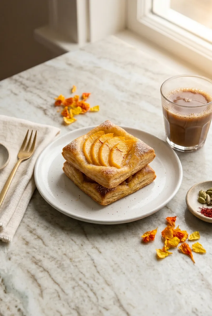 Upside-Down Mango Puff Pastry (Eggless, 30 Minutes)