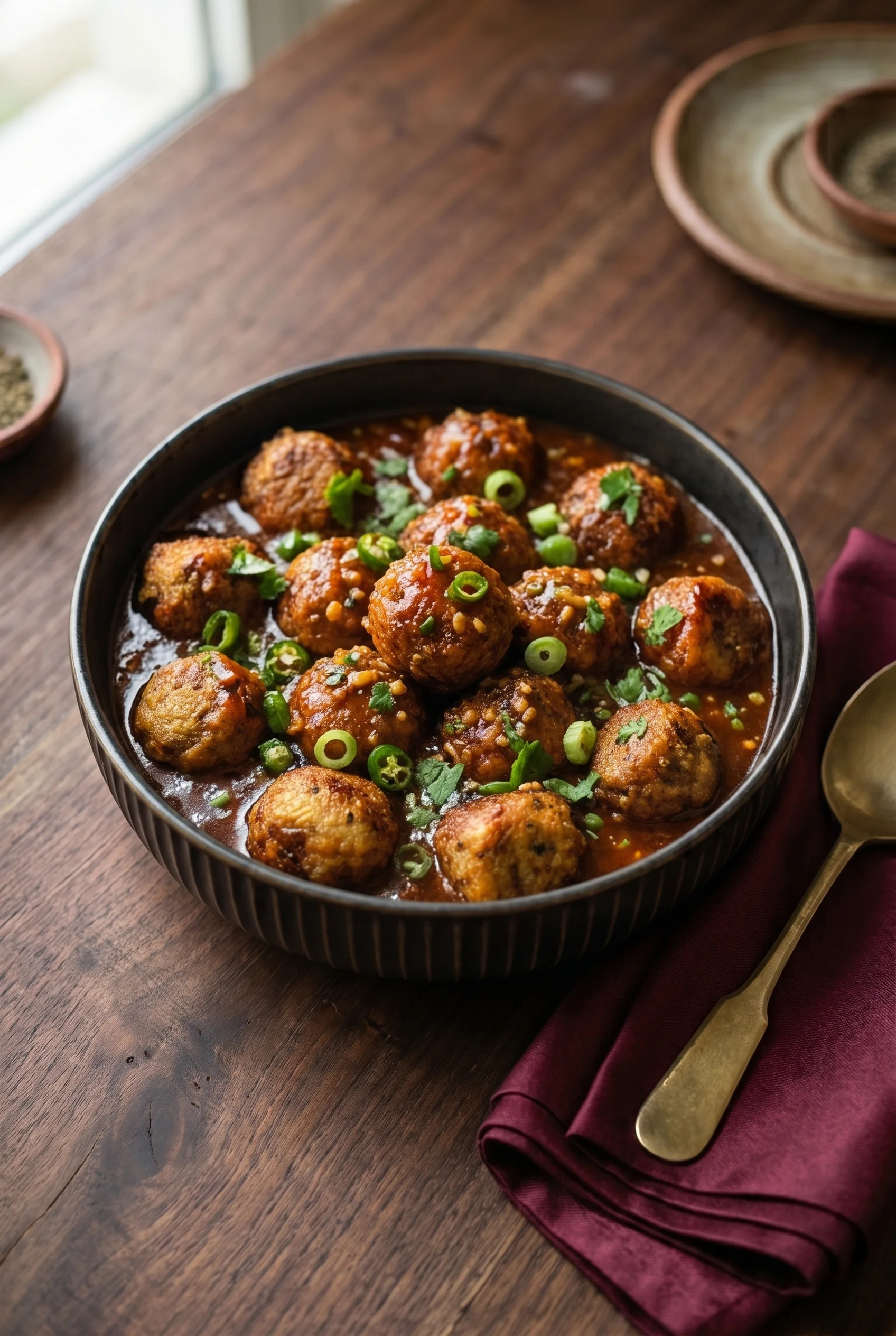 Veg Manchurian Recipe (Crispy Balls in Tangy Sauce)