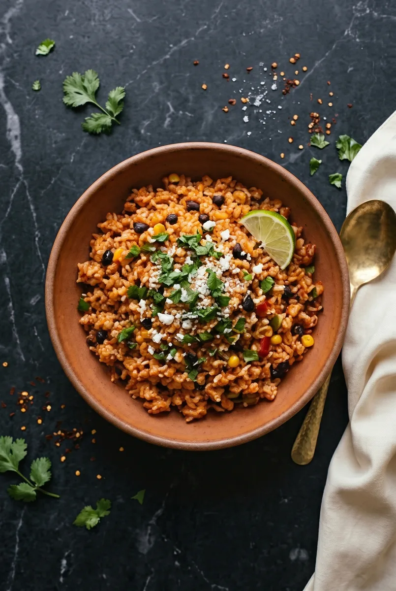 Easy Vegetarian Mexican Rice Recipe (Restaurant-Style)