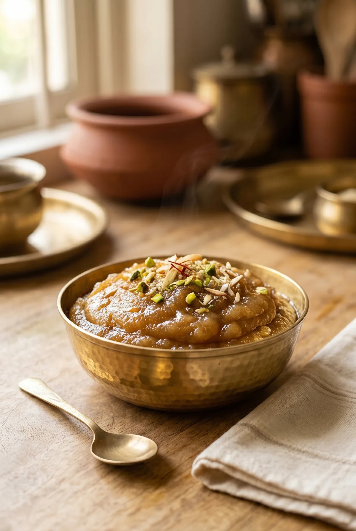 Atta Halwa (Wheat Halwa): Nutty Ghee-Rich Sheera