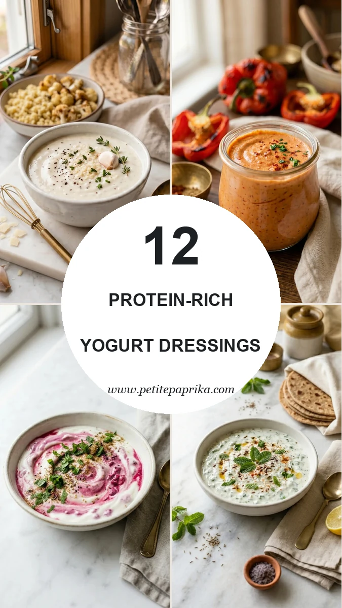 12 Protein-Rich Yogurt Dressings (Meal Prep Friendly, Vegan Swaps Included)