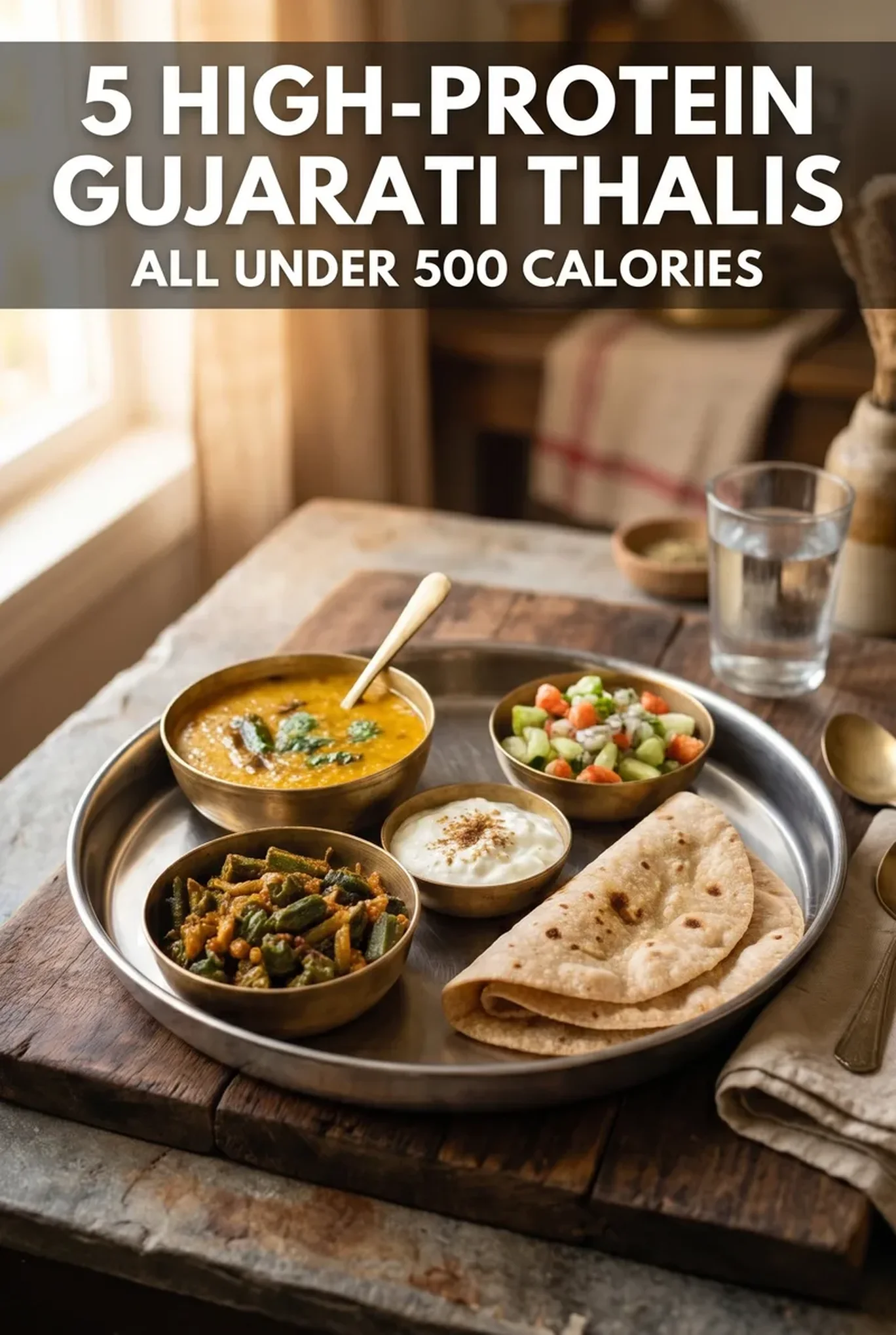 5 High-Protein Gujarati Thali Ideas (All Under 500 Calories)