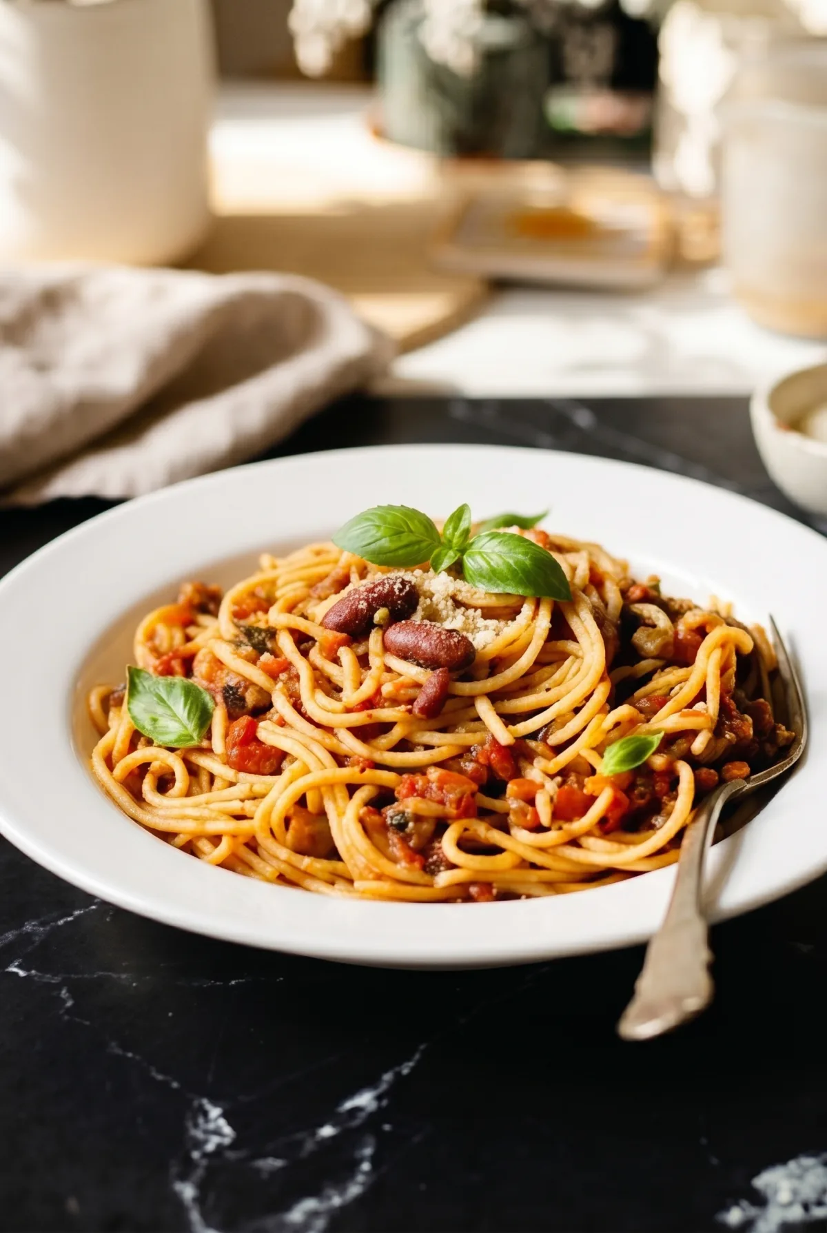 High-Protein Rajma Bolognese Pasta (Ready in 30 Minutes)