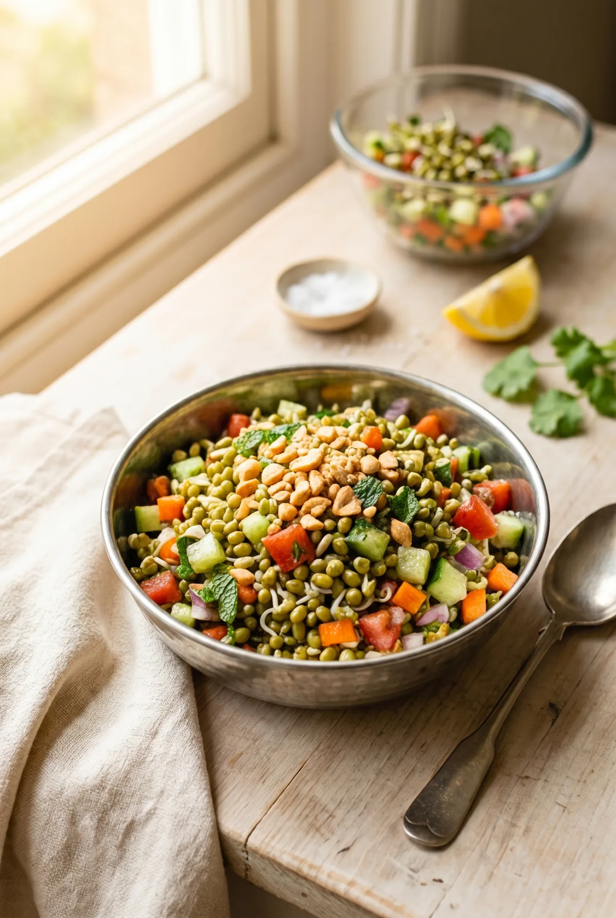Moong Sprouts Salad: Easy Protein-Rich Indian Salad