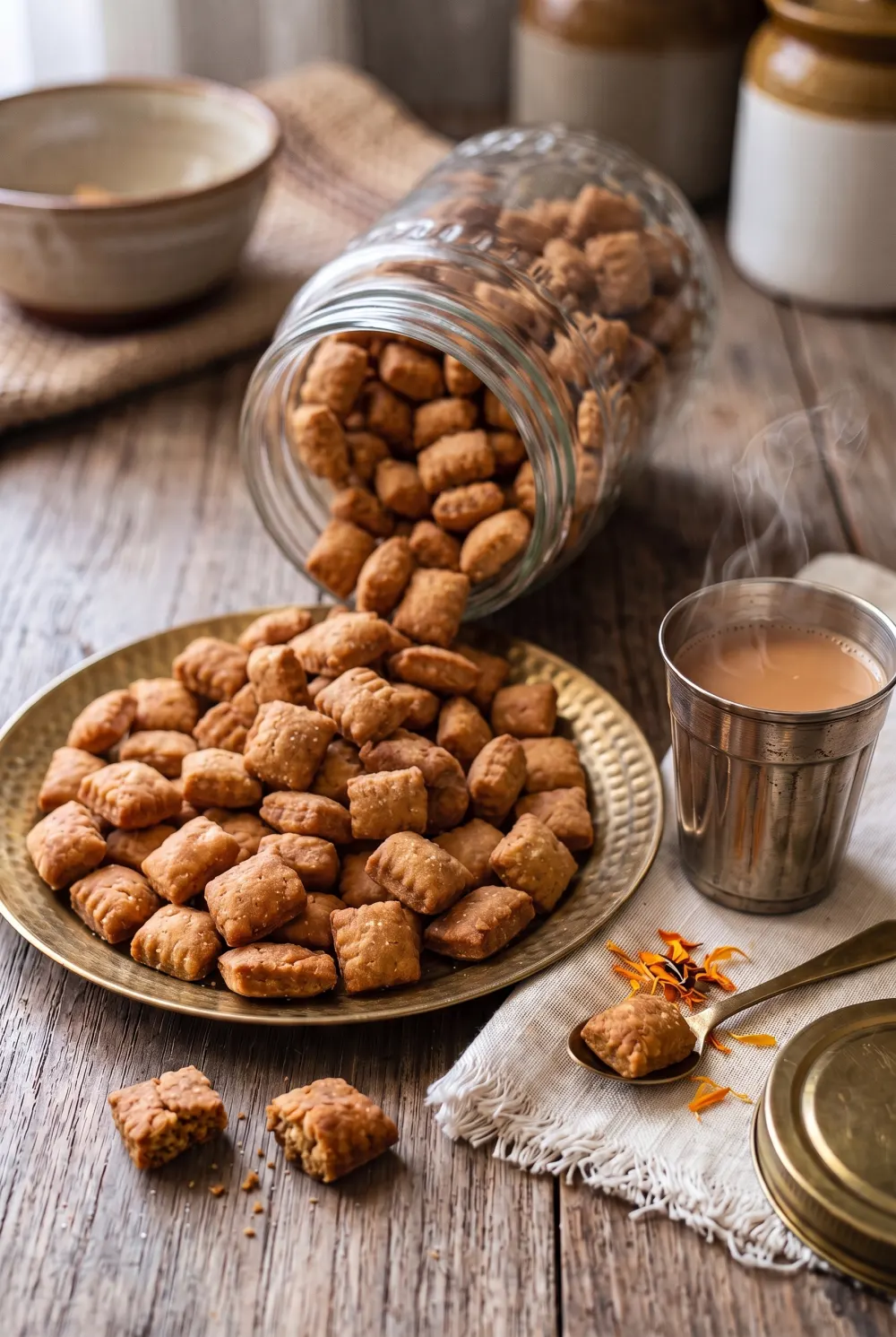 Baked Shakarpara (Whole Wheat)