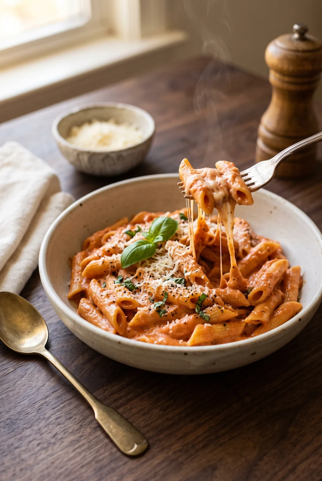 Cafe-Style Pink Sauce Pasta (One-Pot, Restaurant-Style)