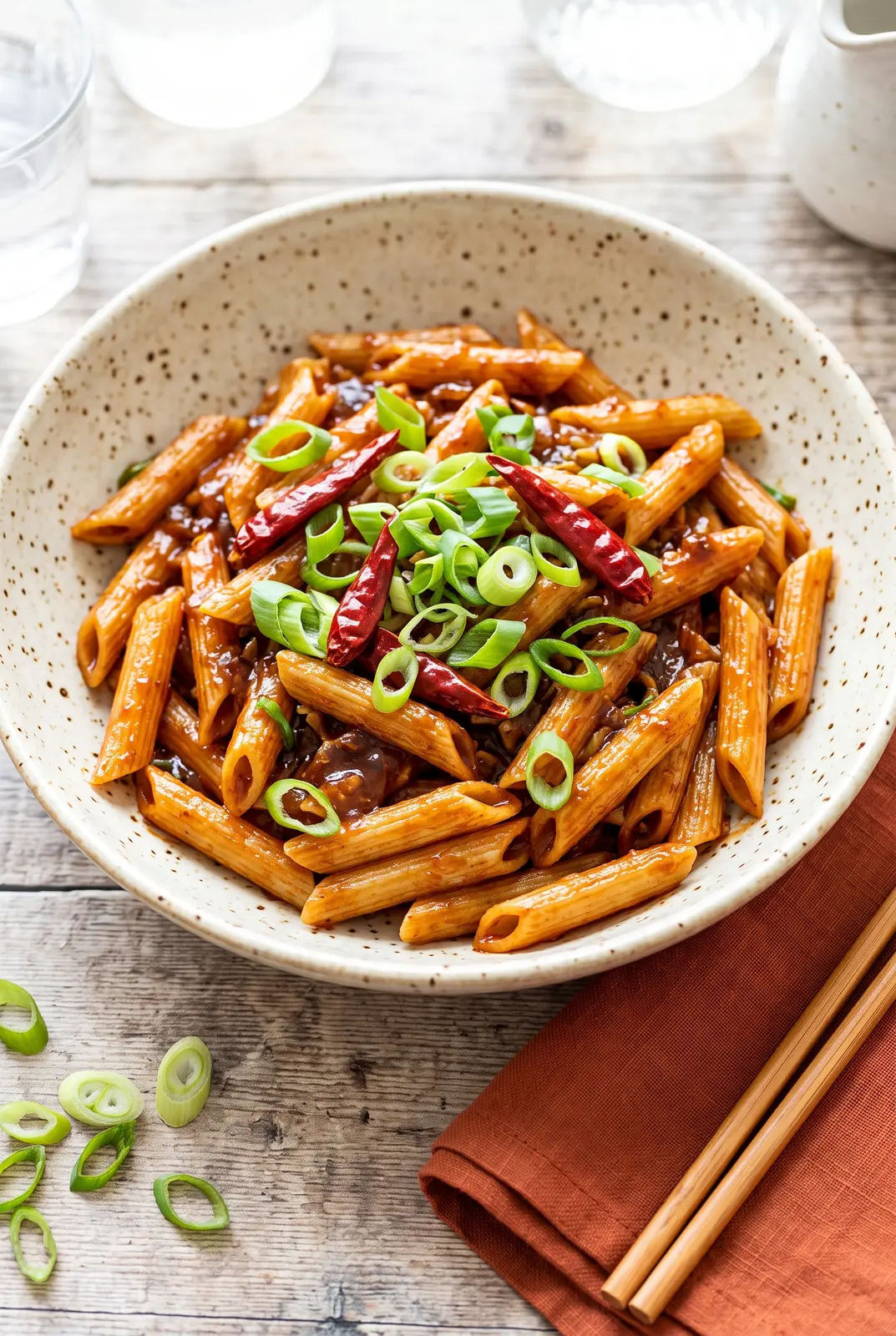 Chilli Manchurian Pasta (Easy Indo-Chinese Fusion)
