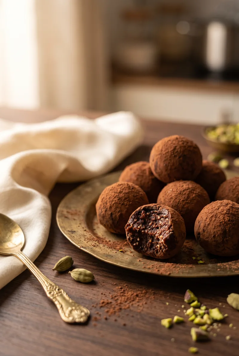 Chocolate Ragi Truffles