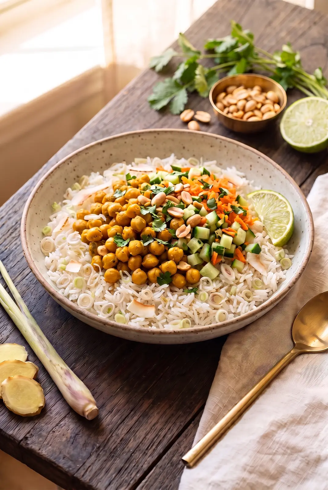 Coconut Lemongrass Rice Bowls