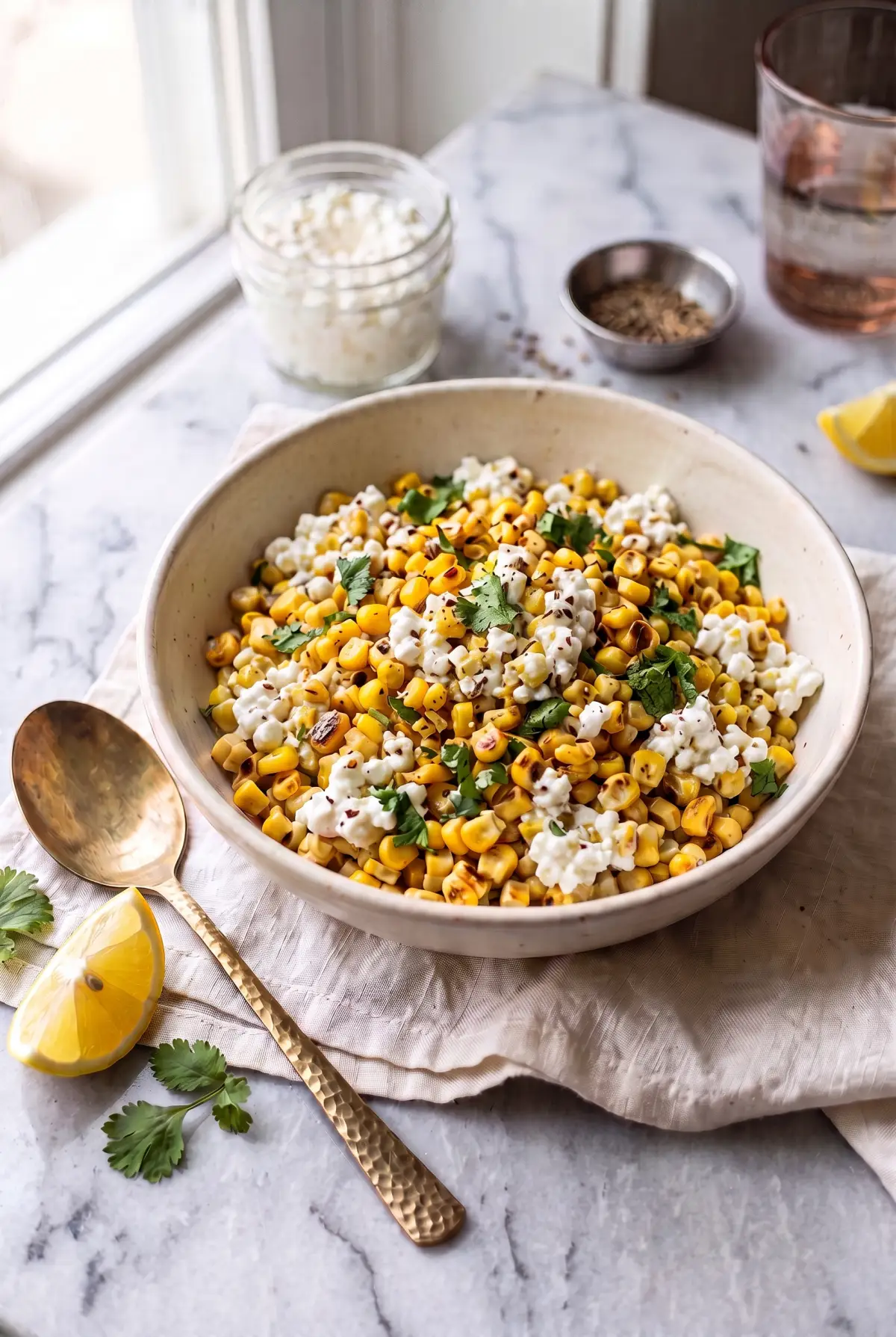 Cottage Cheese & Corn Salad