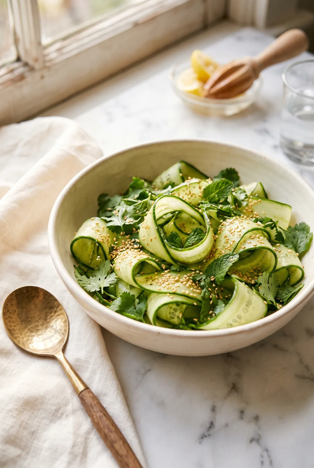 Cucumber Ribbon Salad