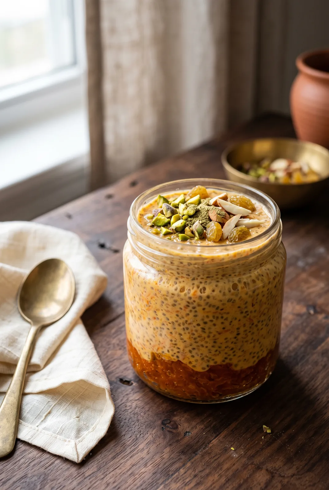 Gajar Halwa Chia Pudding
