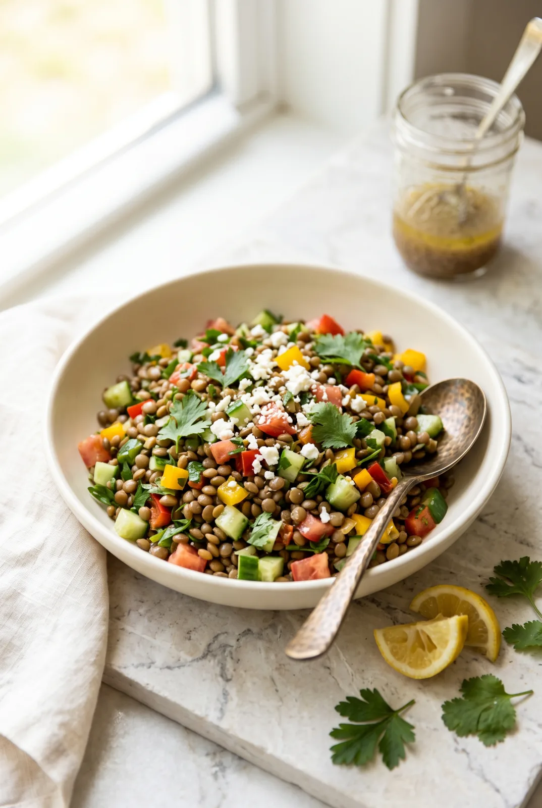 Lentil Mediterranean Salad