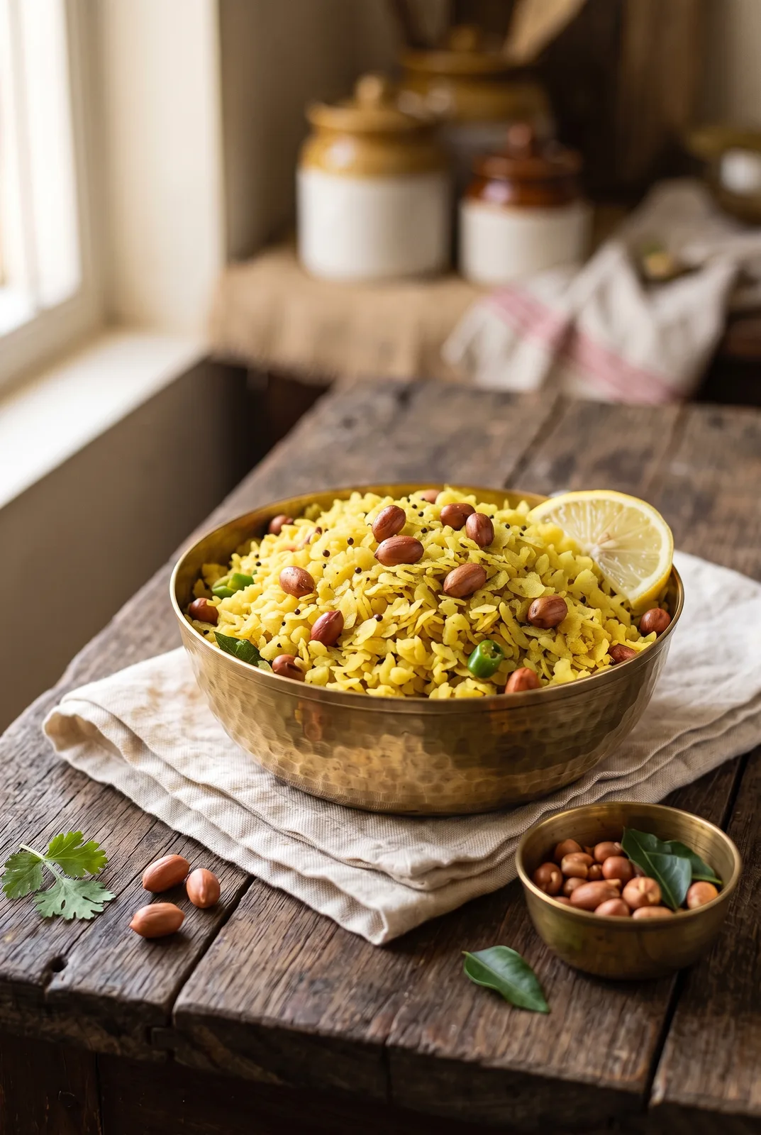 Millet Poha with Peanuts