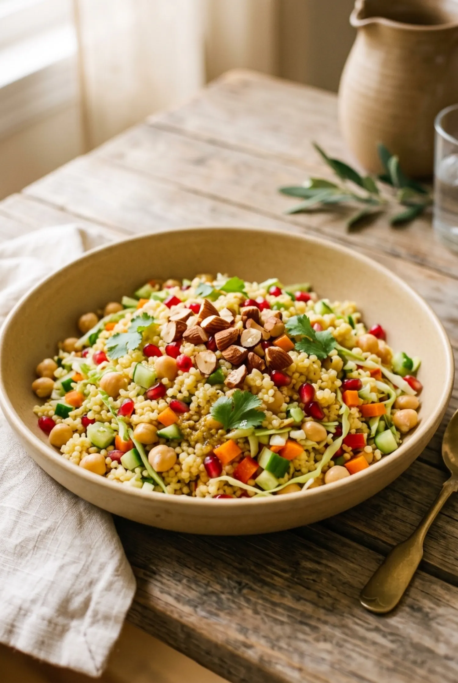 Millet Salad Power Bowl with Lemon-Cumin Dressing