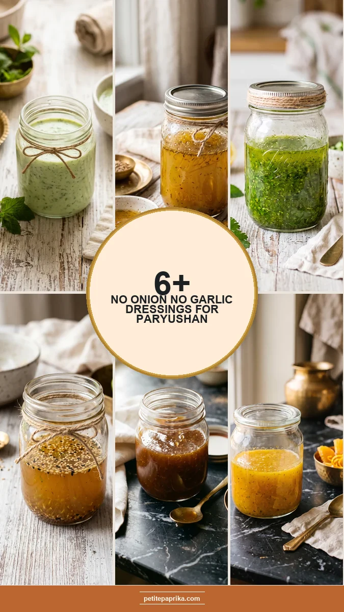 6 No Onion No Garlic Dressings for Paryushan