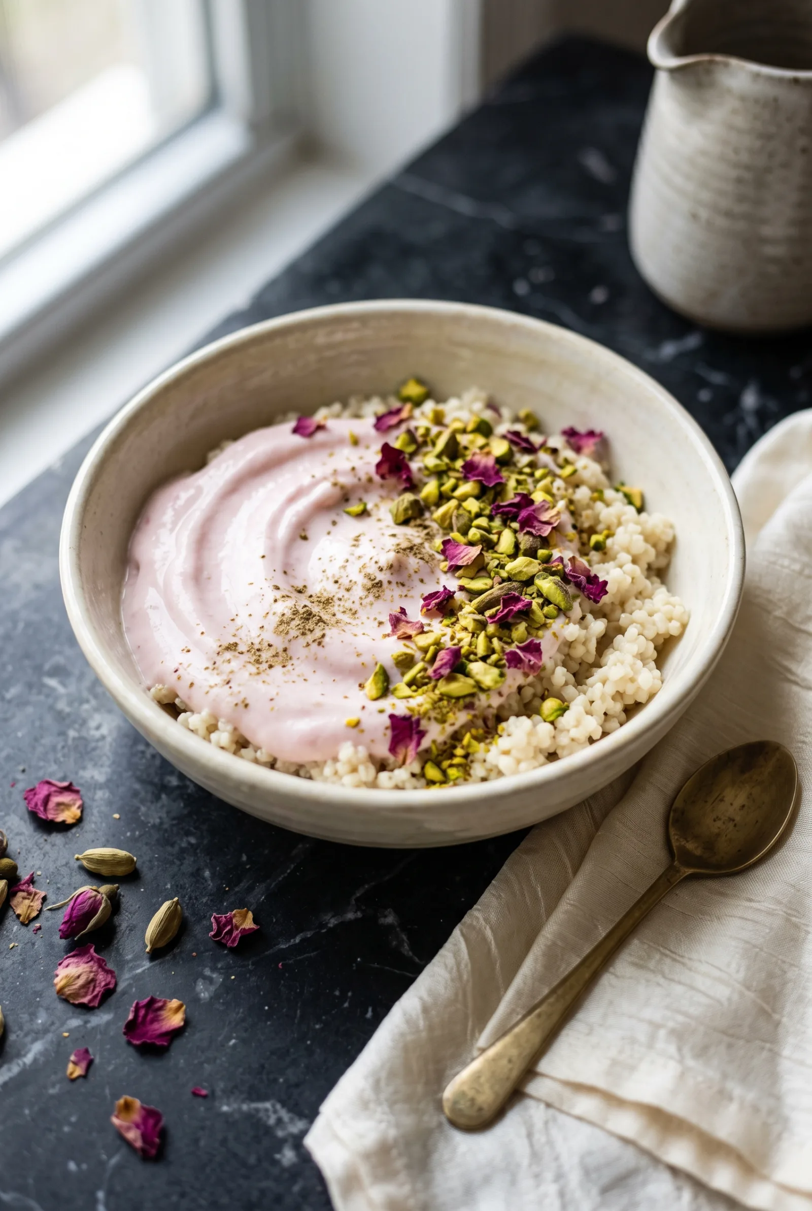 Rose Pistachio Millet Bowl