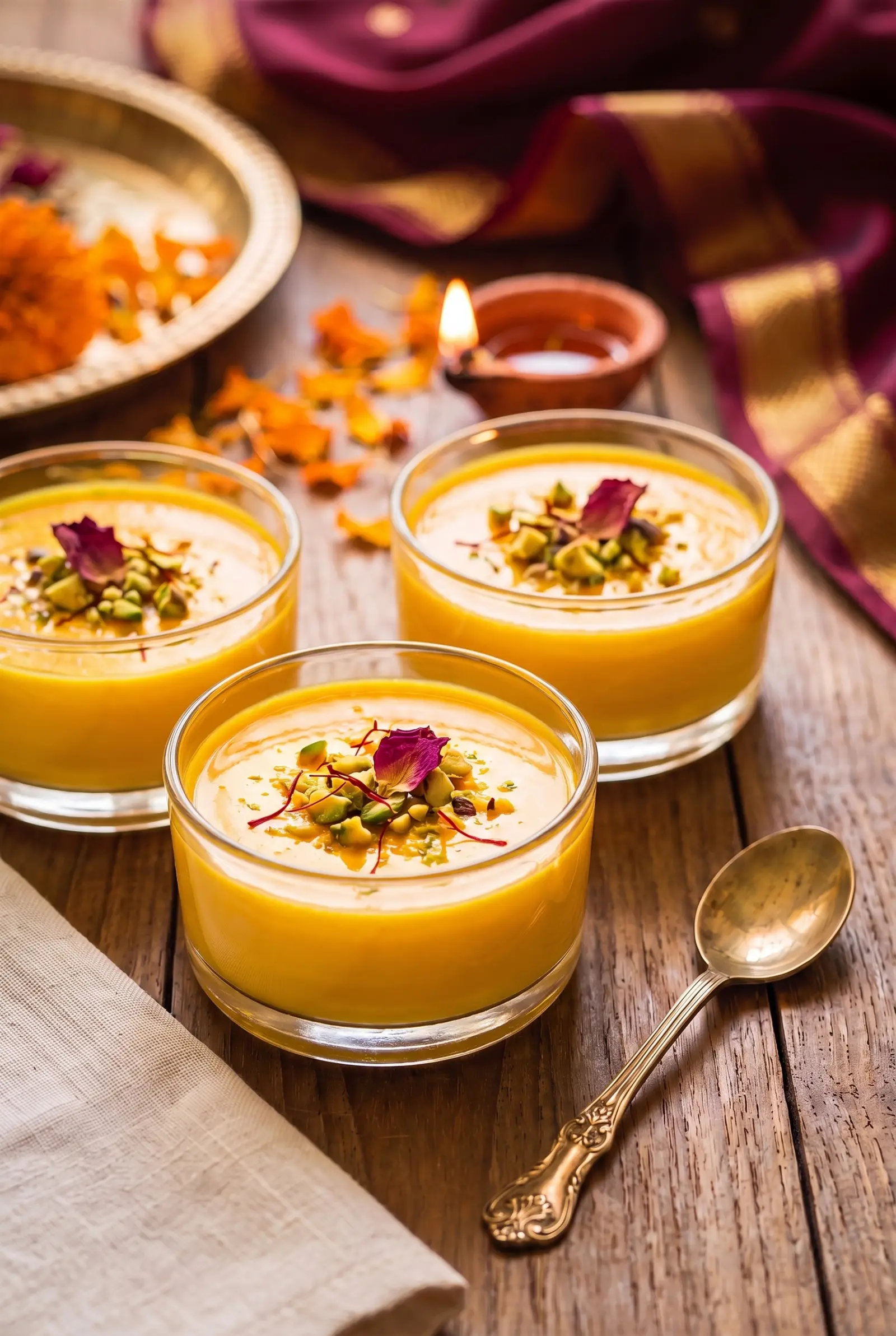 Saffron Infused Panna Cotta