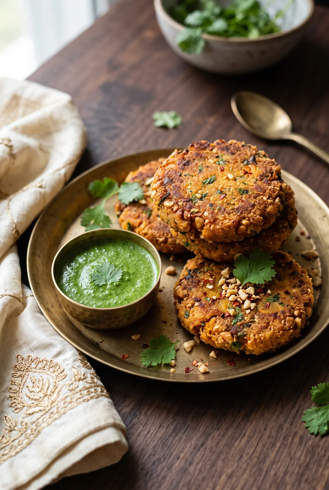 Sweet Potato & Peanut Tikki