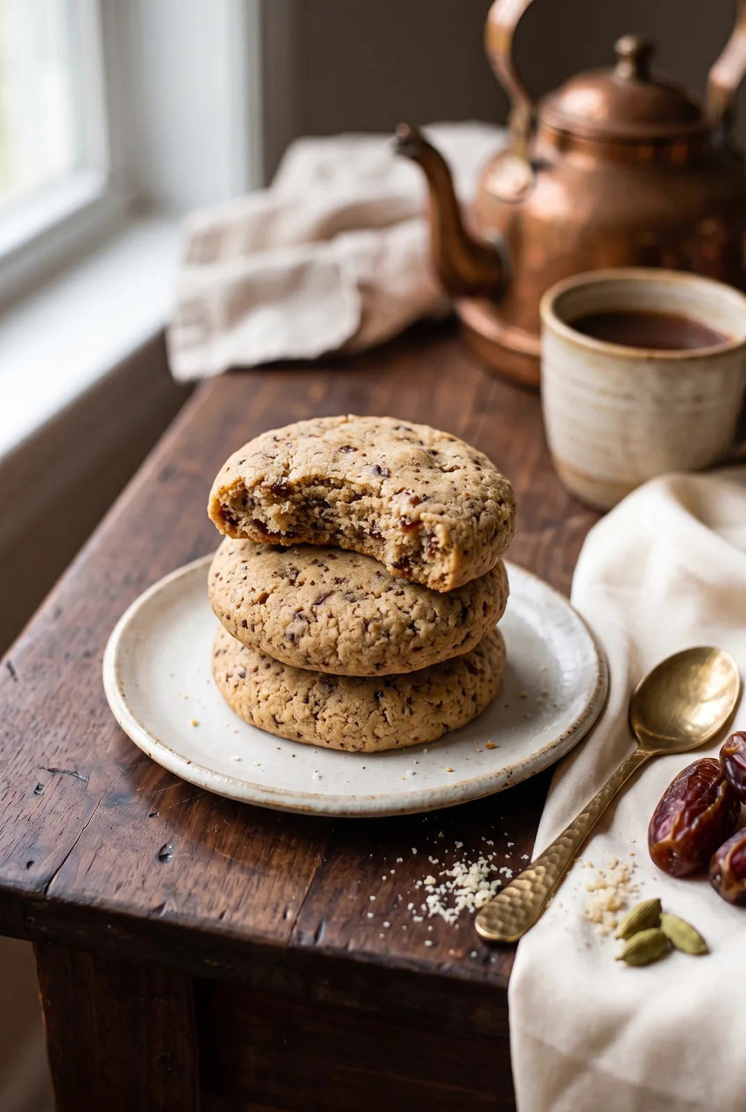Soft Almond Flour Dates Cookies (No Refined Sugar)