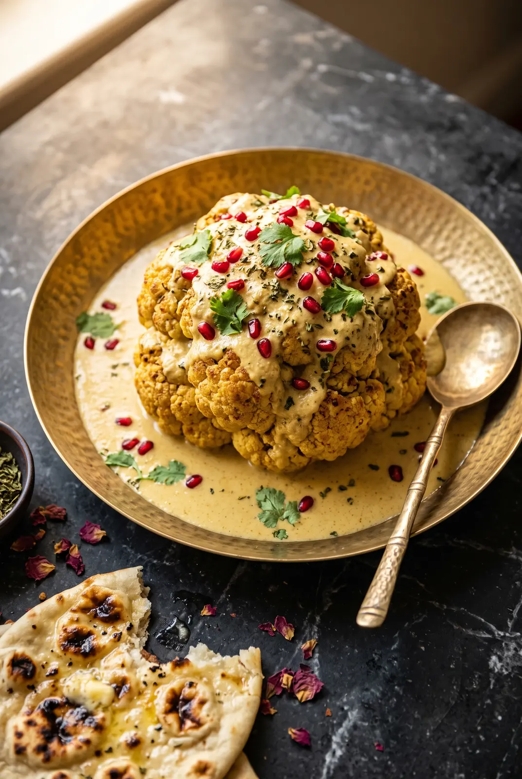 Gobi Musallam (Whole Roasted Cauliflower in Mughlai Gravy)