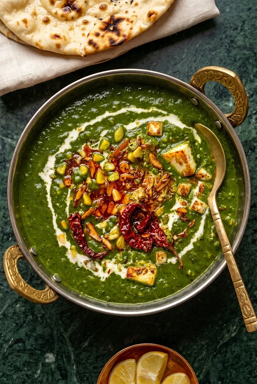 Lasooni Palak Paneer
