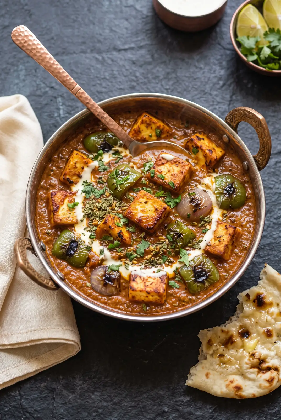 Paneer Angara (Restaurant Style Smoked Curry)