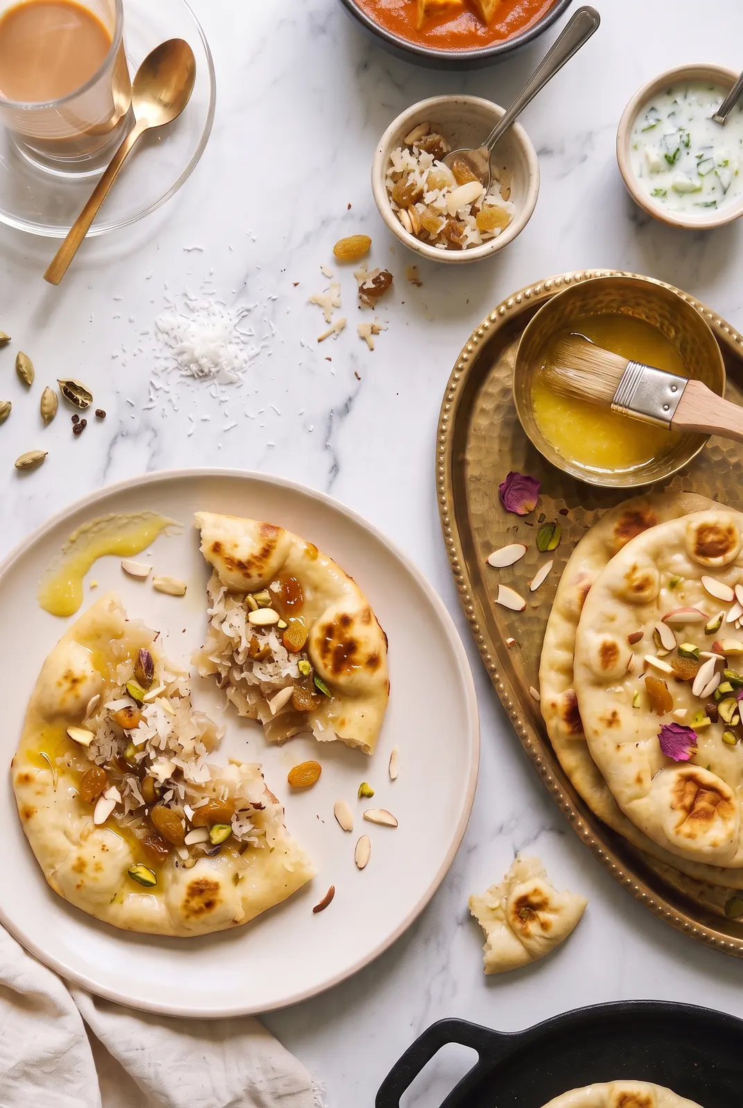 Homemade Peshwari Naan