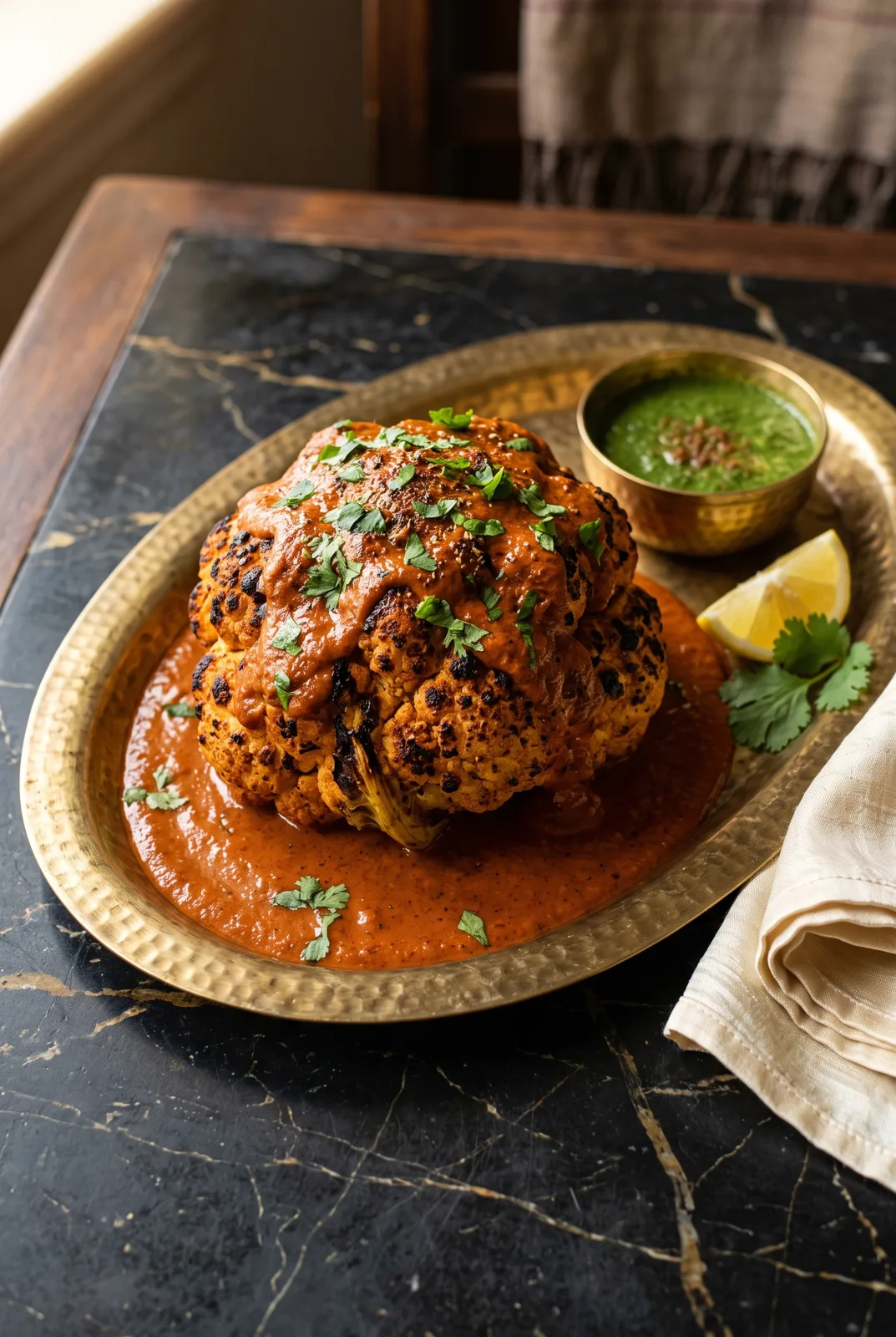 Roasted Whole Cauliflower Tikka