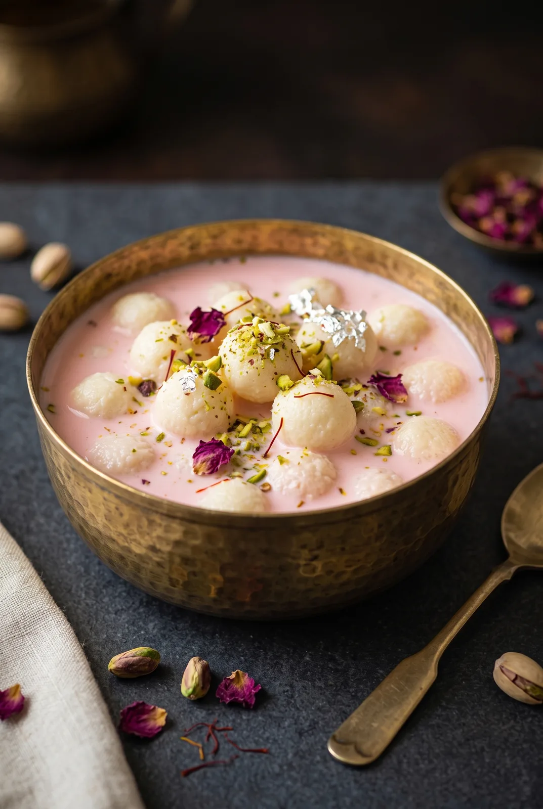 Rose Pistachio Angoori Basundi