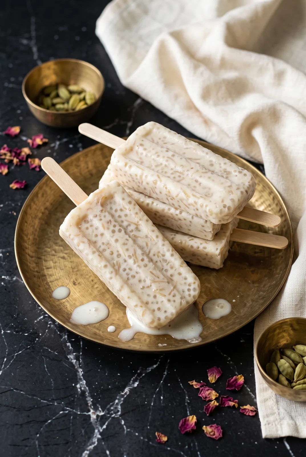 Easy Sago Vermicelli Popsicles (Semiya Paal Ice)