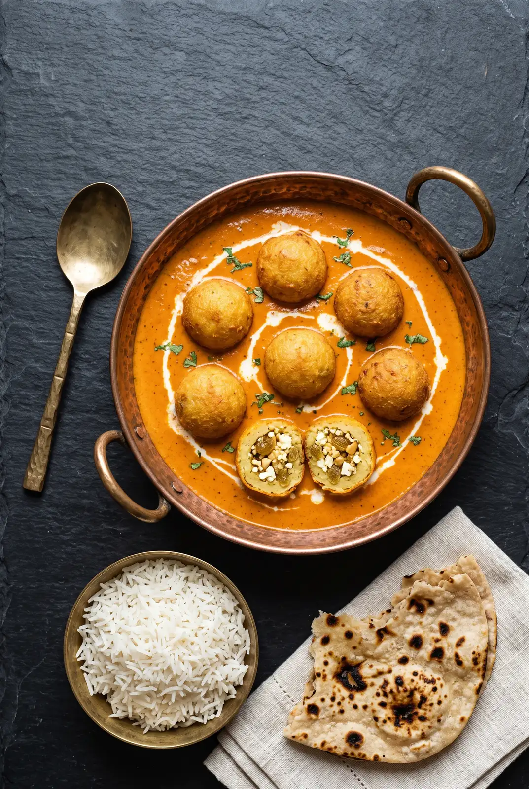 Nawabi Kofta Curry (Stuffed Paneer Potato Koftas)