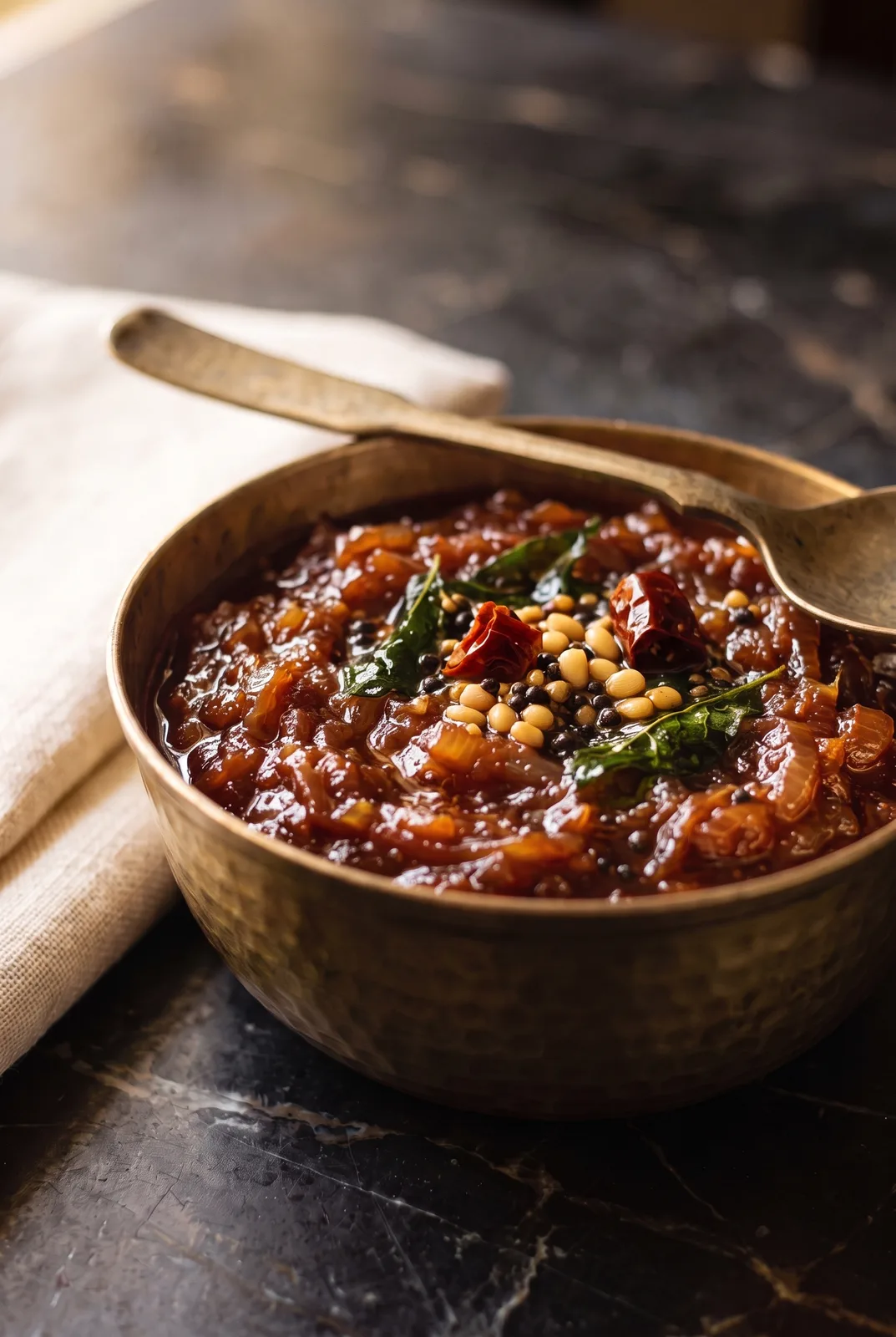 Onion Chutney Recipe (Ulli / Vengaya Chutney) for Dosa
