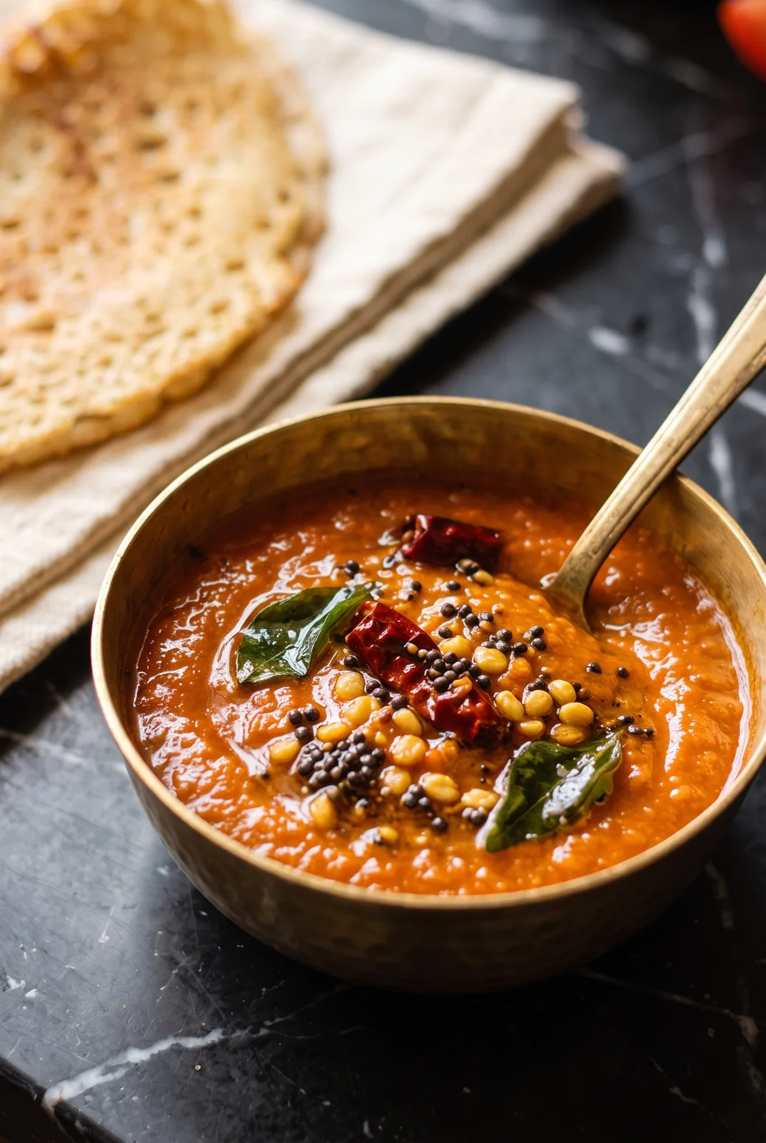 Tomato Chutney Recipe (Thakkali / Kara Chutney)